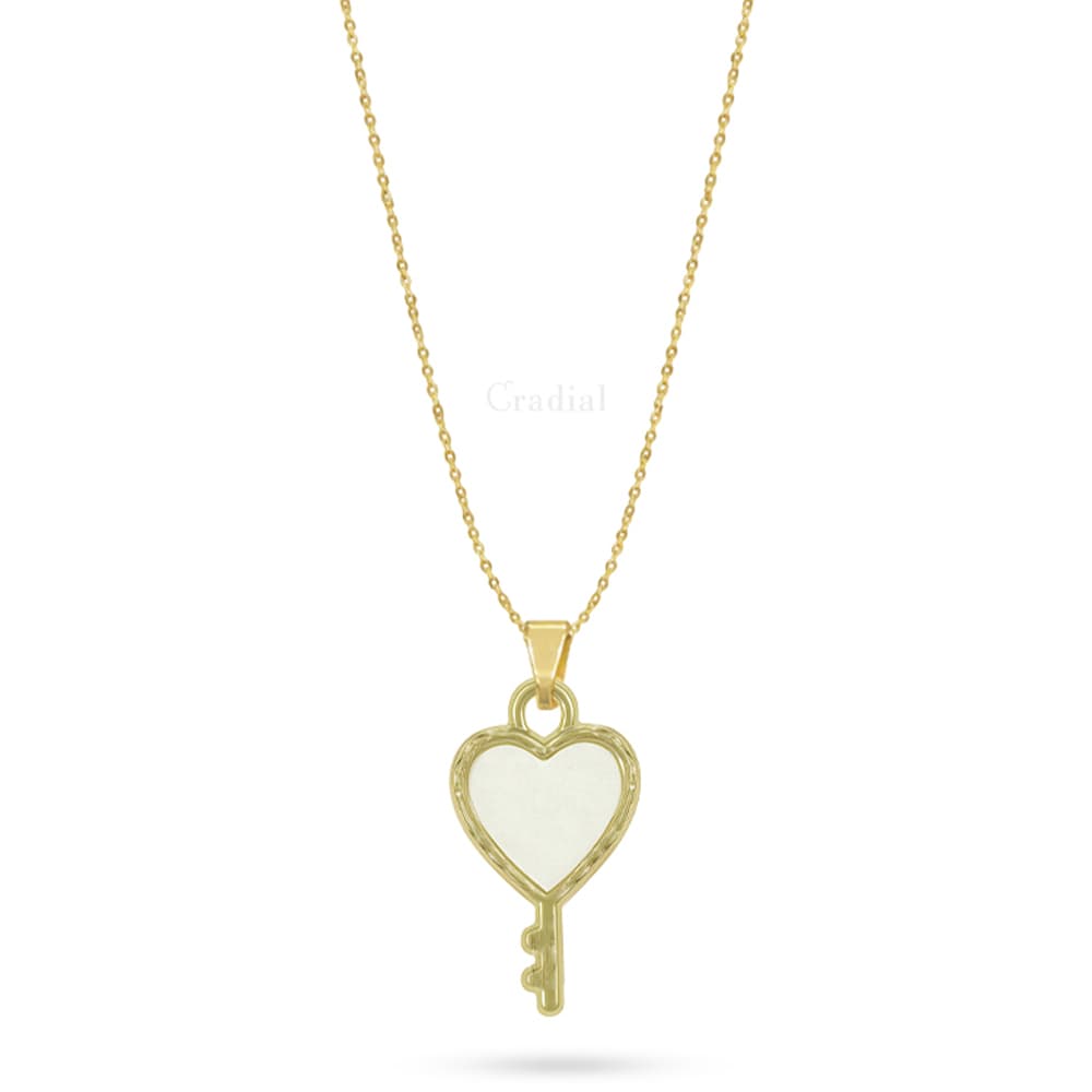 Heart Key Necklace