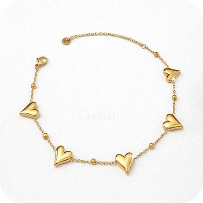 Heart Row Bracelet