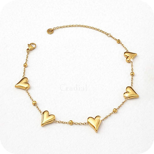 Heart Row Bracelet