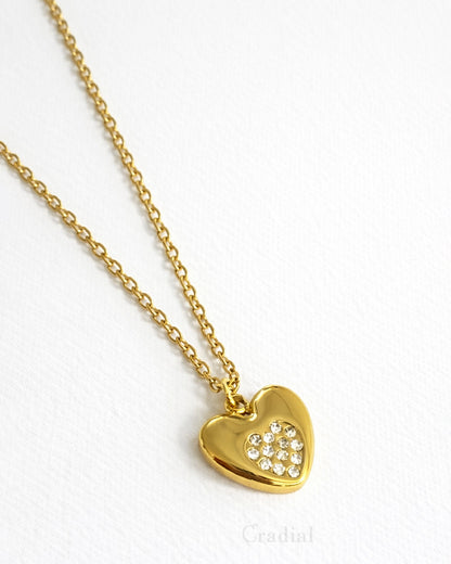 Heart With Gems Necklace