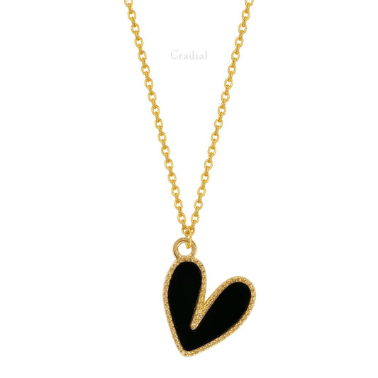 Black Heart Necklace
