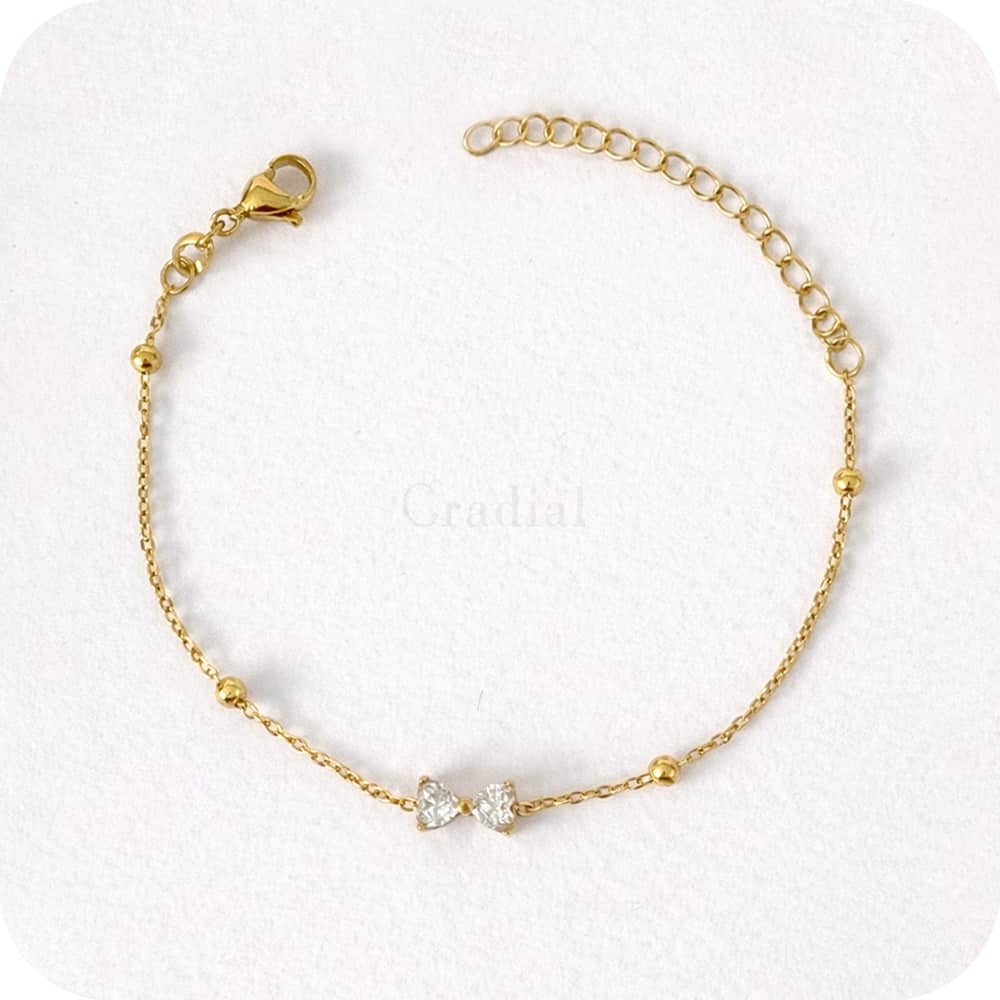 Elise Bow Gold Bracelet