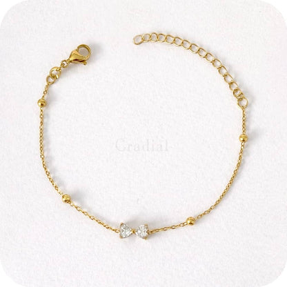 Elise Bow Gold Bracelet