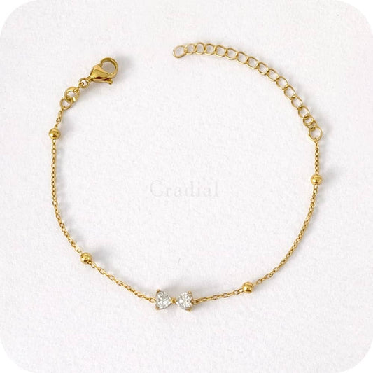 Elise Bow Gold Bracelet