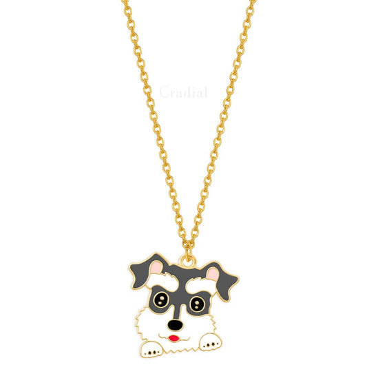 Grey Dog Necklace