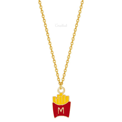 M Fries Necklace