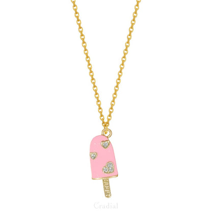 Pink Popsicle Necklace