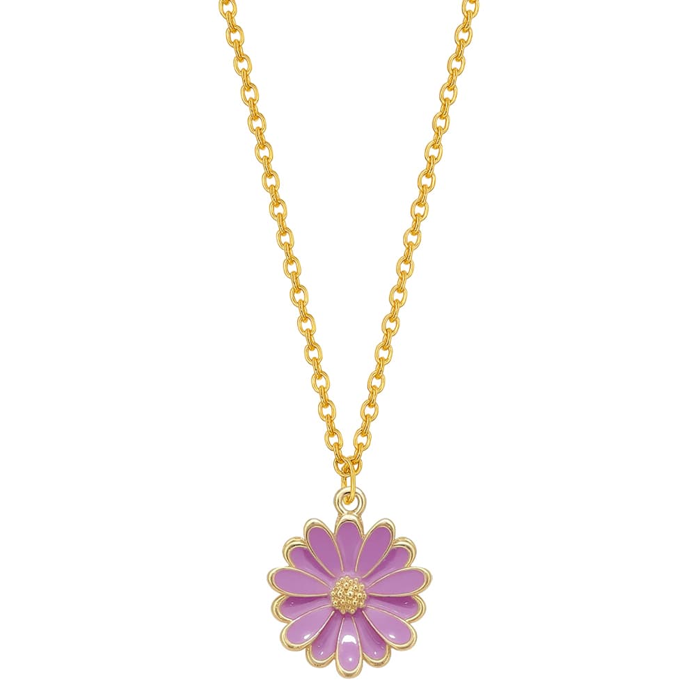 Purple Petal Necklace
