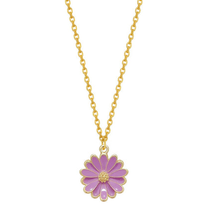 Purple Petal Necklace
