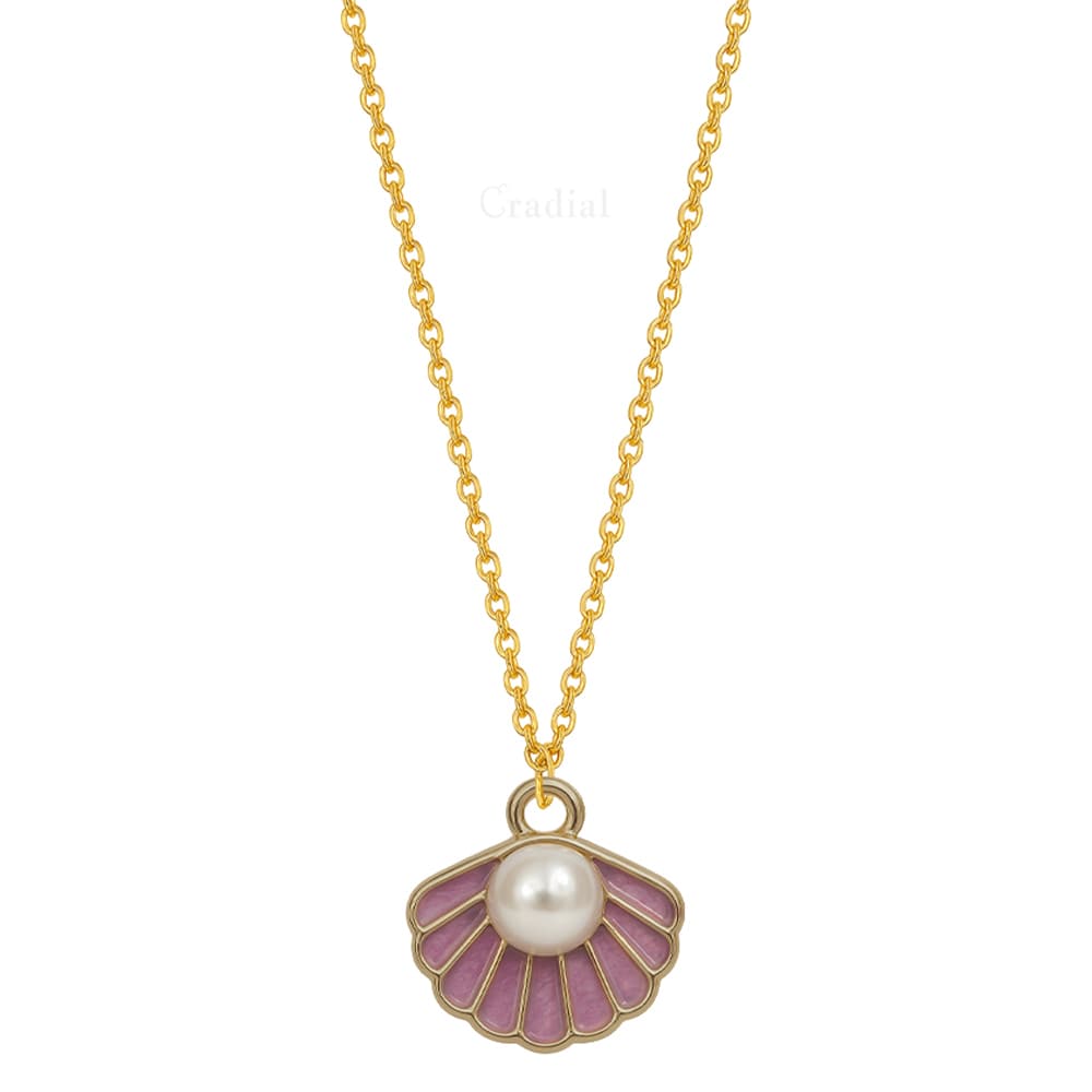 Purple Shell Necklace