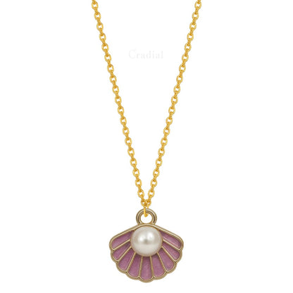 Purple Shell Necklace