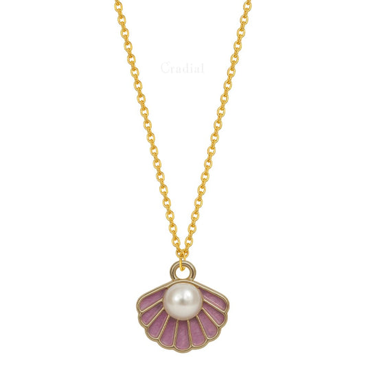 Purple Shell Necklace