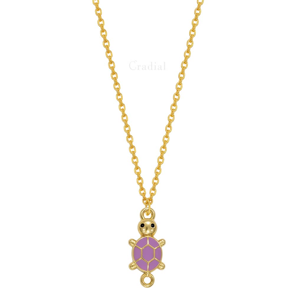 Purple Turtle Necklace