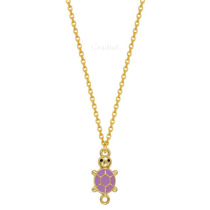 Purple Turtle Necklace