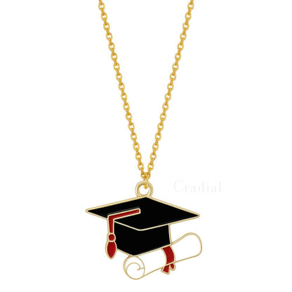 Graduation Red Cap Necklace
