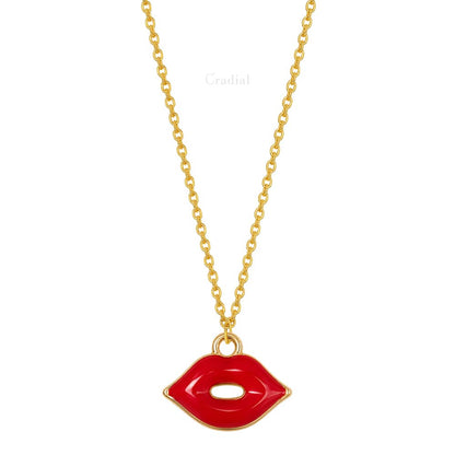 Red Lips Necklace