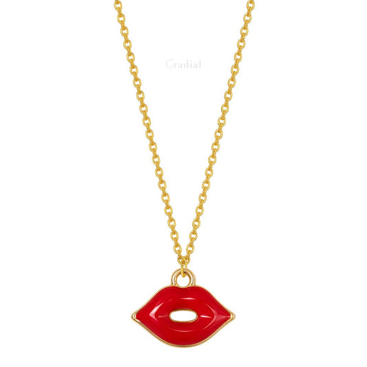 Red Lips Necklace