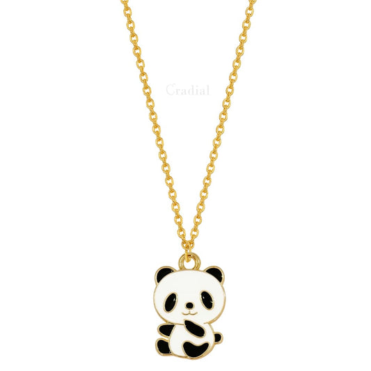 Round Panda Necklace