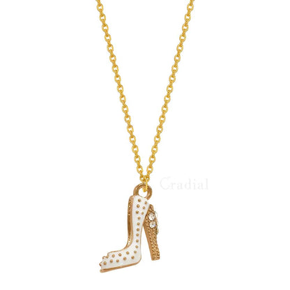White Heel Necklace