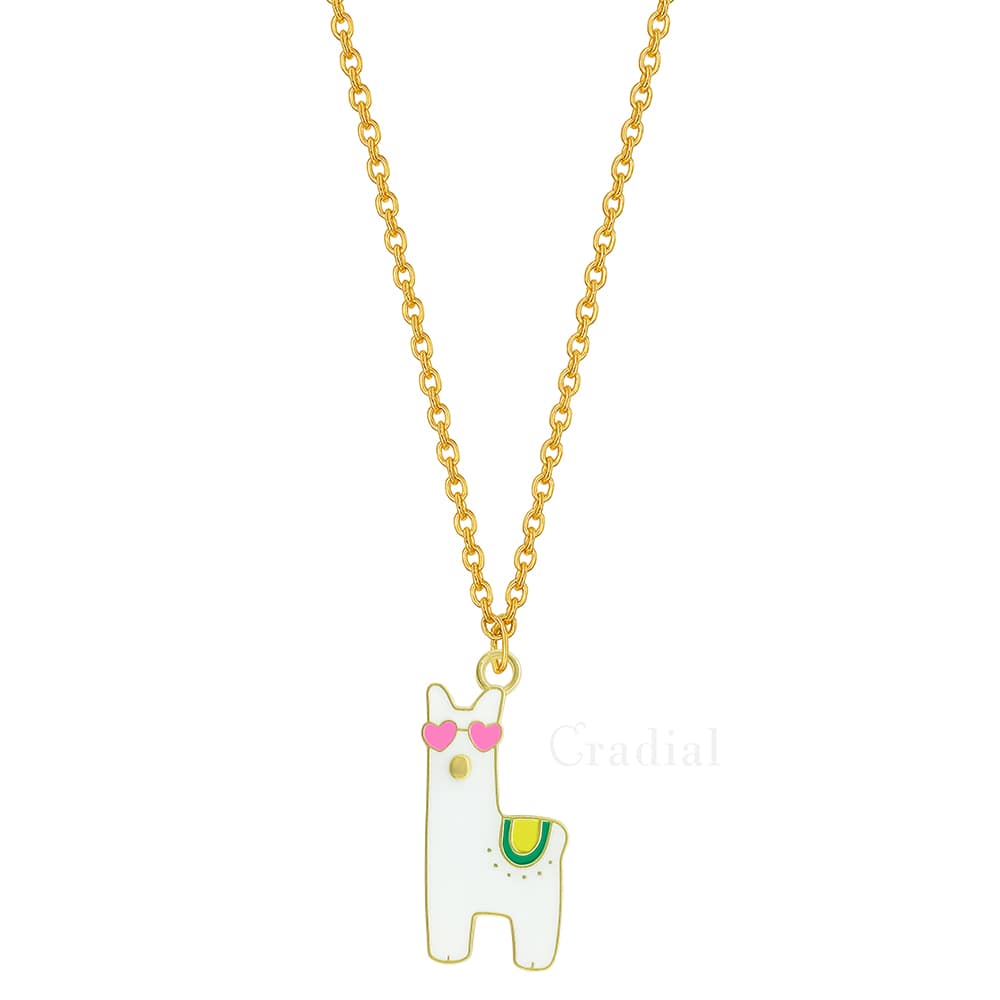 White Llama Necklace