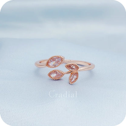 Leafet Rose Gold Ring