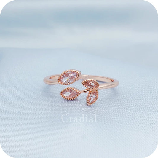 Leafet Rose Gold Ring