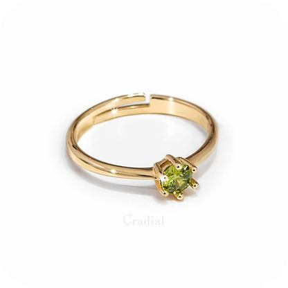 Olivra Gold Adjustable Ring