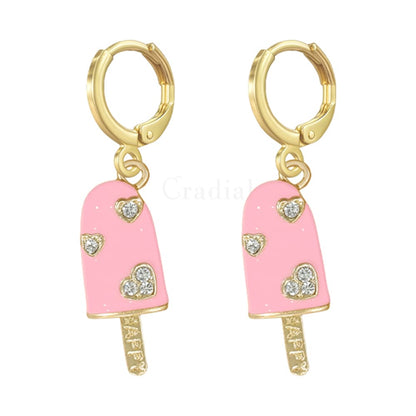 Pink Popsicle Earrings