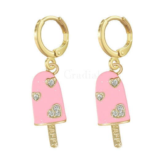 Pink Popsicle Earrings