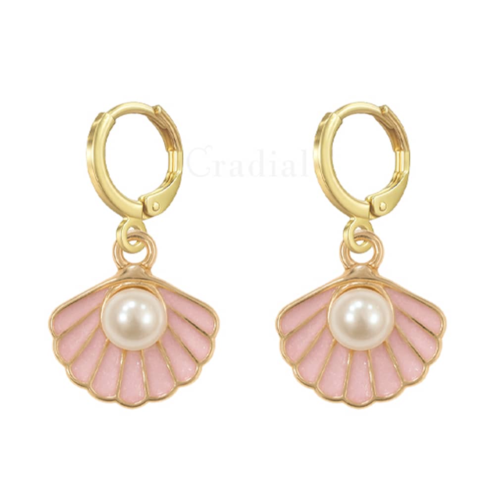 Pink Shell Earrings