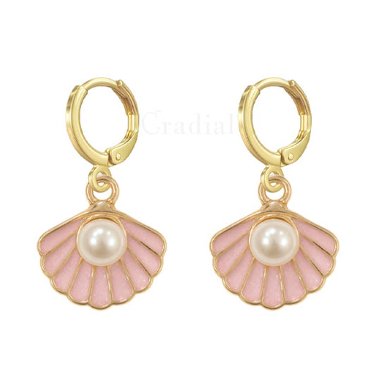 Pink Shell Earrings