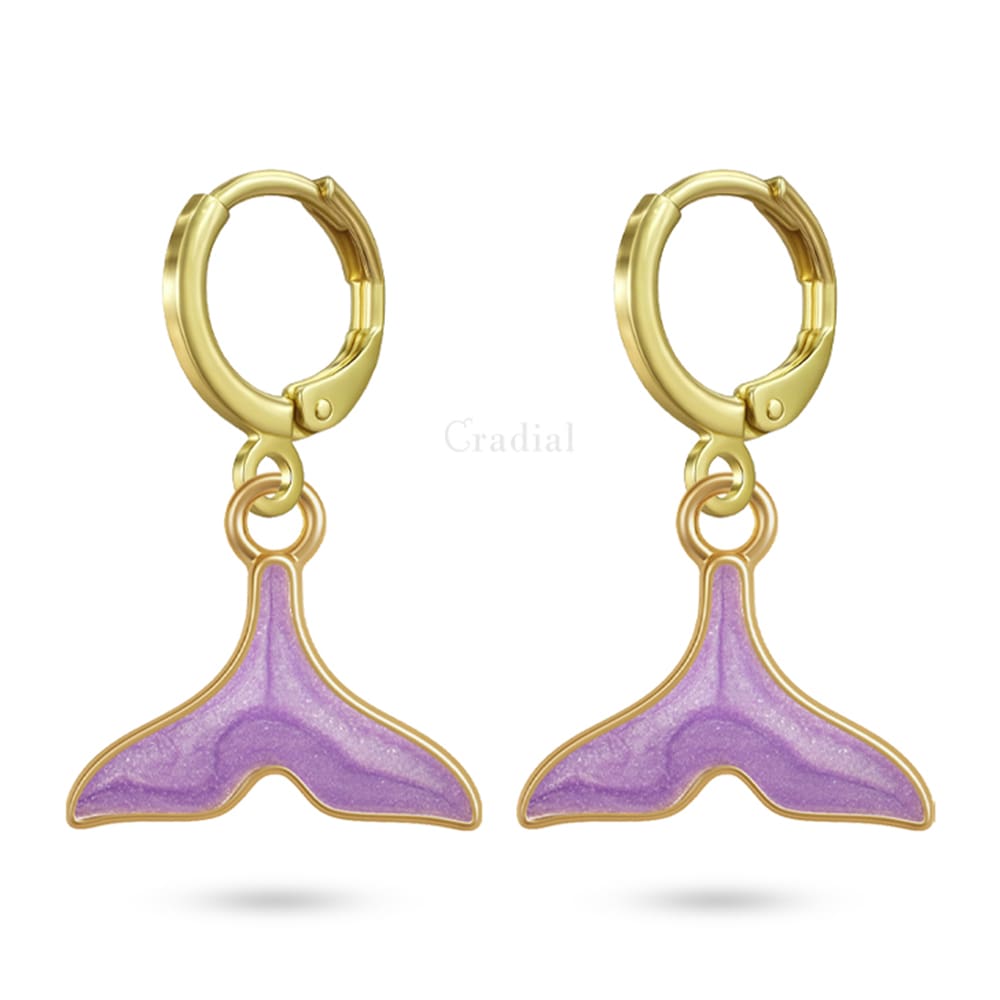 Purple Aureal Earrings