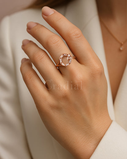 Halo Rose Gold Ring