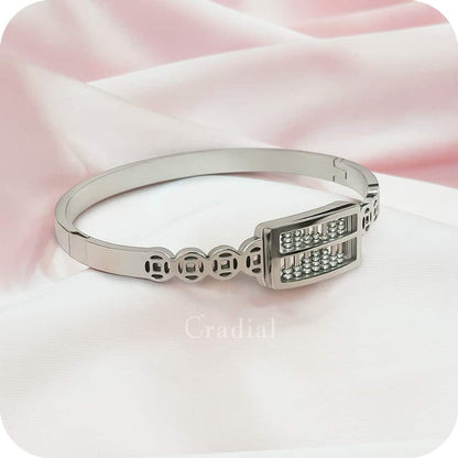 Silver Abacus Bangle