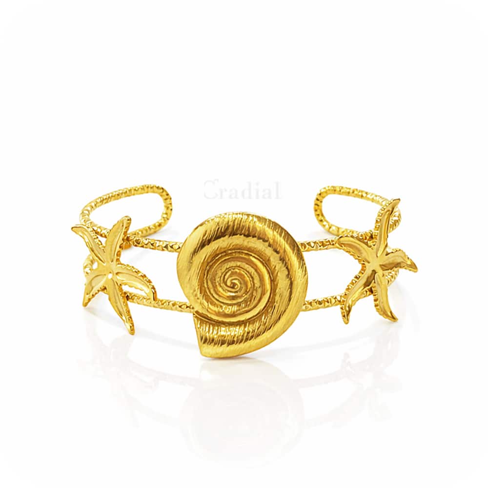 Star & Shell Bangle