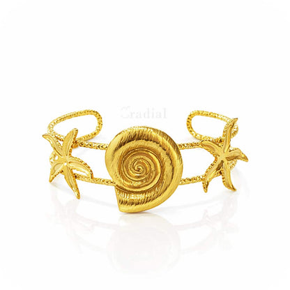 Star & Shell Bangle