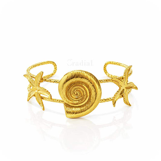 Star & Shell Bangle