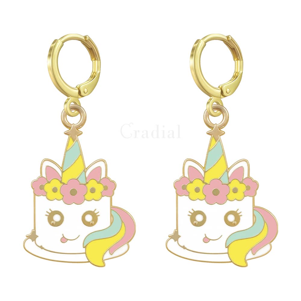 Unicorn Cake Earrings