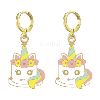 Unicorn Cake Earrings
