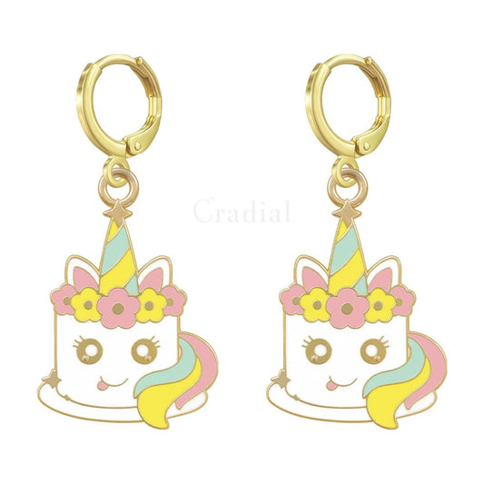 Unicorn Cake Earrings