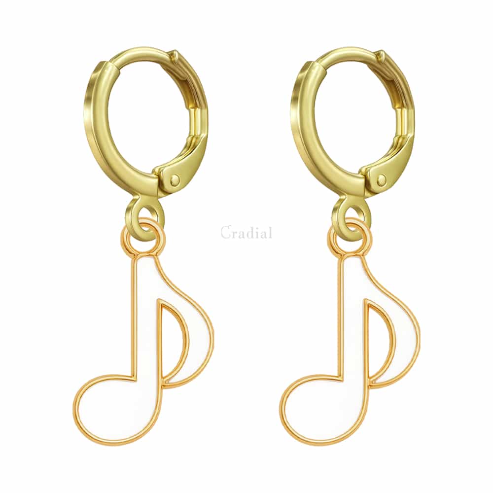 White Quaver Earrings