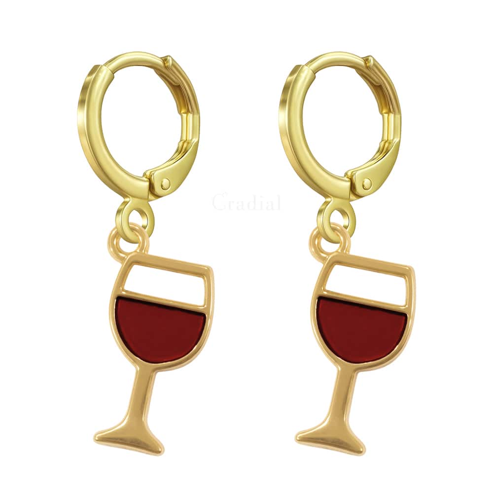 Wine Glass Earrings