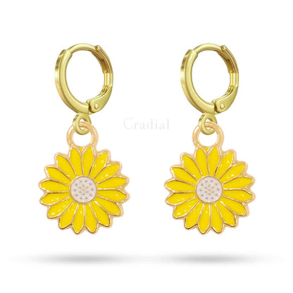 Yellow Daisy Earrings