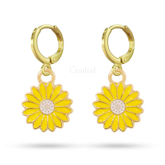 Yellow Daisy Earrings