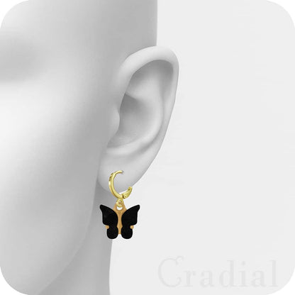 Black Butterfly Earrings