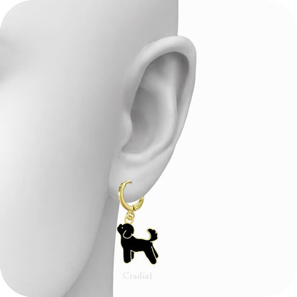 Black Dog Earrings