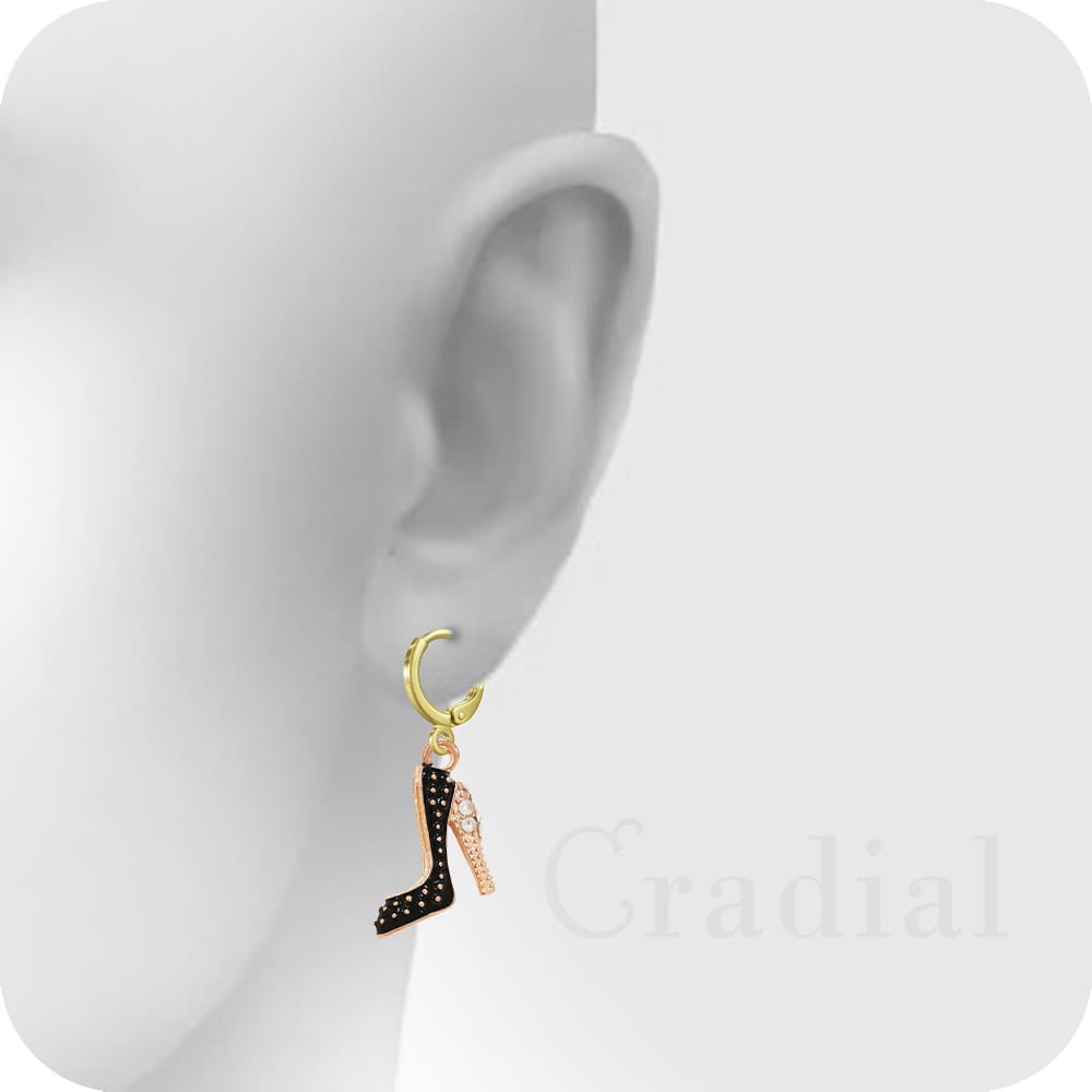 Black Heel Earrings