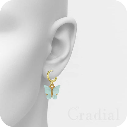 Blue Butterfly Earrings
