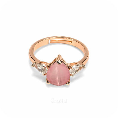 Pink Dewy Rose Gold Ring