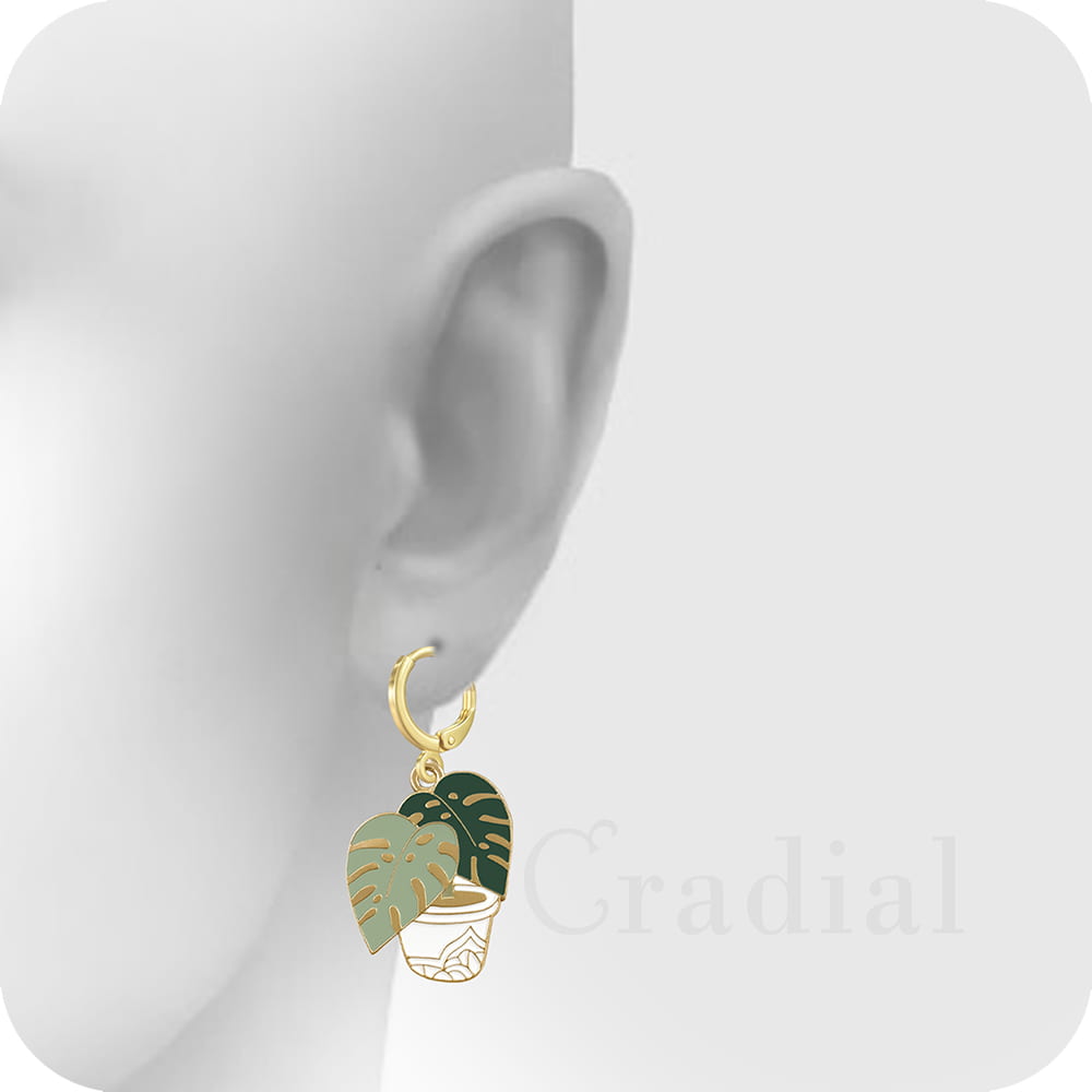 Elephant Plant Earrings